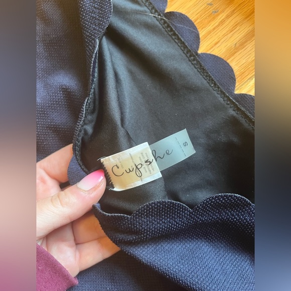 Navy Blue Cupshe Swim Suit - Picture 4 of 6